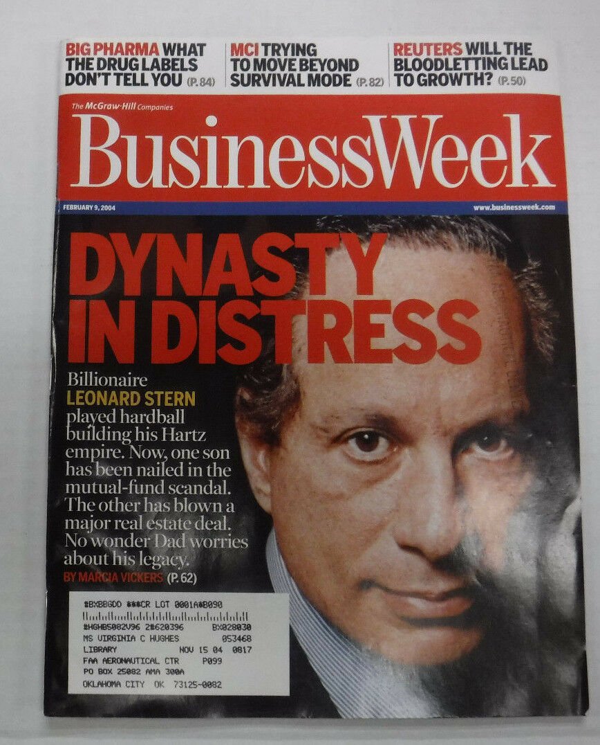 Ο Στερν στο εξώφυλλο του Business Week τον Φεβρουάριο του 2004