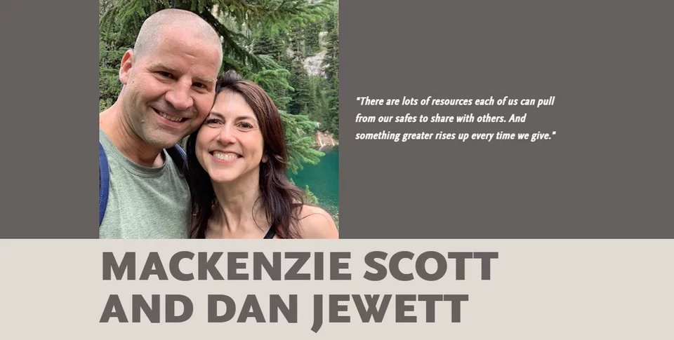 Η Μακένζι Σκοτ και ο σύζυγός της Νταν Τζούετ