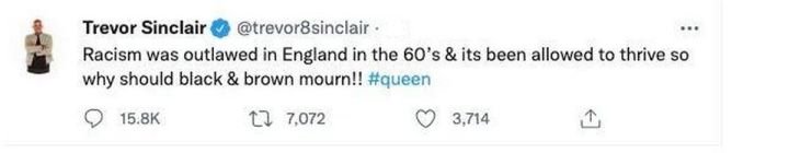 Το tweet του Τρέβορ Σινκλέρ