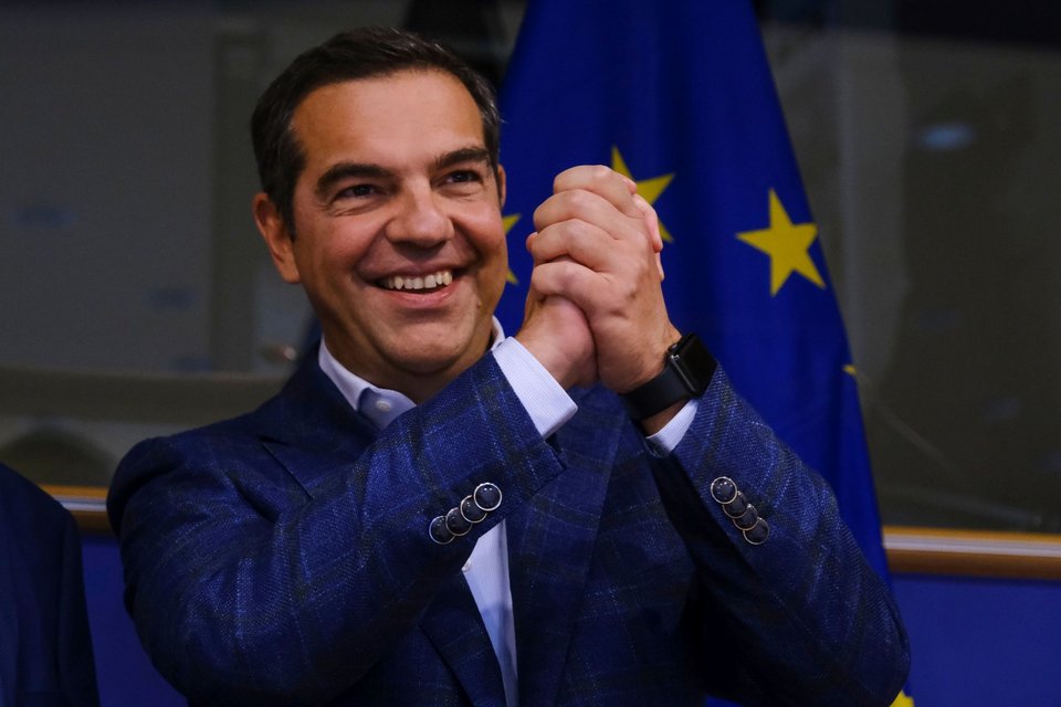 Ο Αλέξης Τσίπρας στην εκδήλωση στο Ευρωκοινοβούλιο για τον Μανώλη Γλέζο / Φωτογραφία: Alexandros Michailidis / SOOC