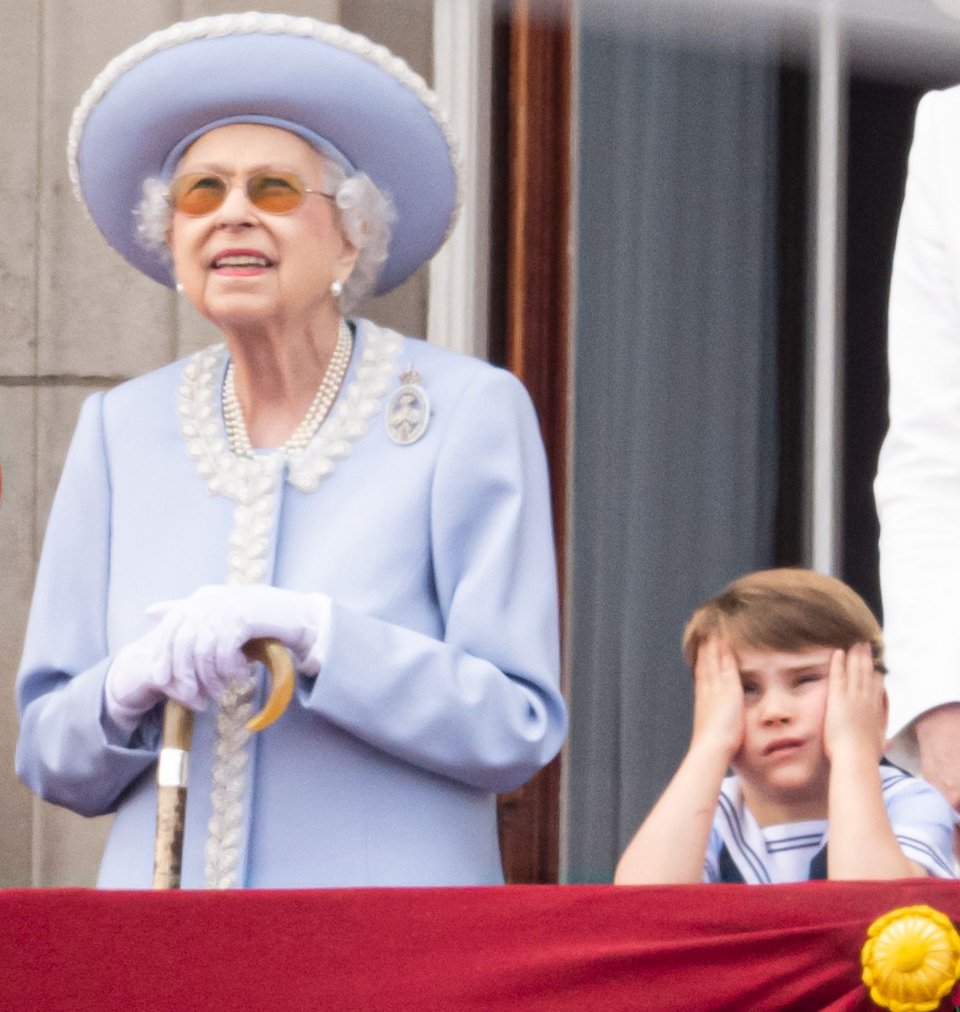 Βασίλισσα Ελισάβετ πριίγκιπας Λούις στο Trooping the colour