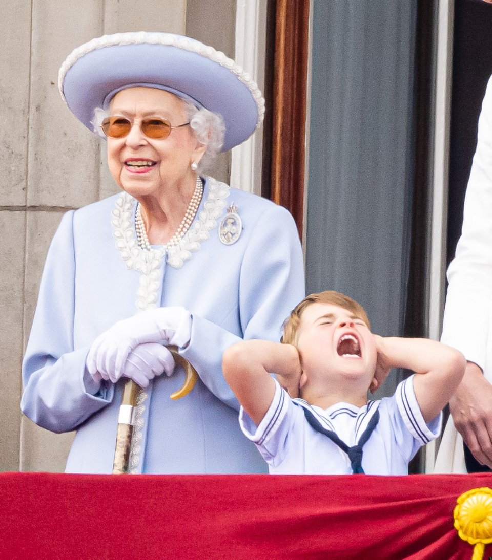 Βασίλισσα Ελισάβετ πριίγκιπας Λούις στο Trooping the colour