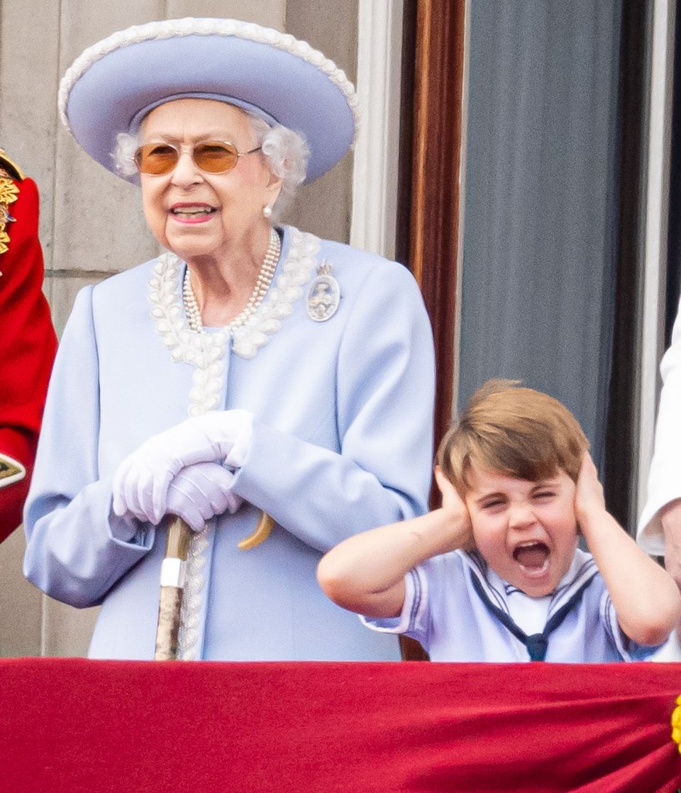 Βασίλισσα Ελισάβετ πριίγκιπας Λούις στο Trooping the colour