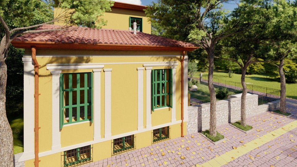Γραφική απεικόνιση της βίλας Λουμίδη μετά την ανακατασκευή