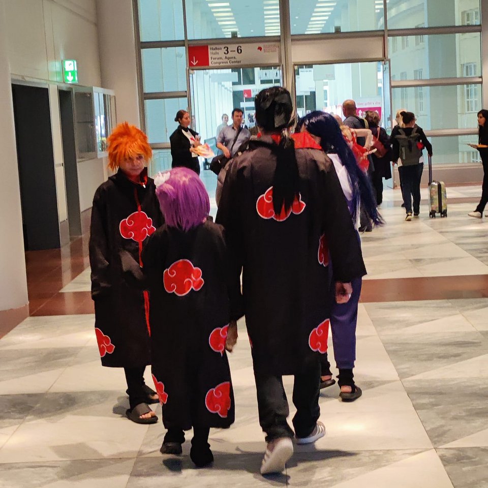 Επισκέπτες που συμμετέχουν σε cosplay