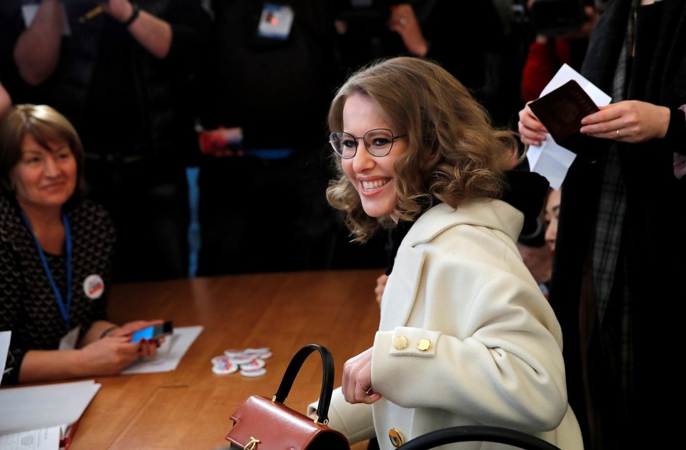 Η Ρωσίδα δημοσιογράφος Ξένια Σόμπτσακ / AP Photo