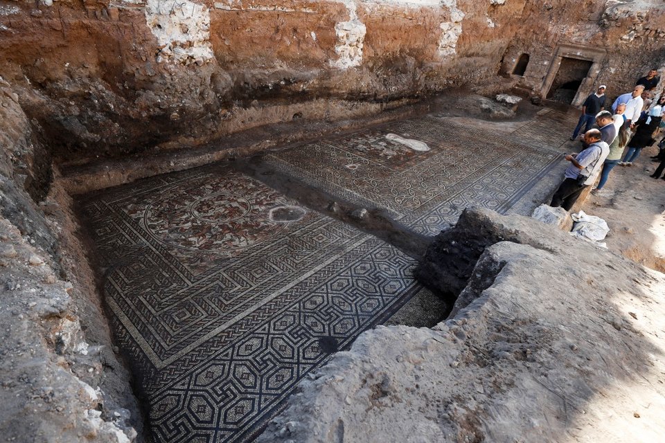 Συρία: Ένα σπάνιο, τεράστιο ψηφιδωτό της ρωμαϊκής εποχής βρέθηκε στην Αλ Ραστάν / Φωτογραφία:AP Photo/Omar Sanadiki