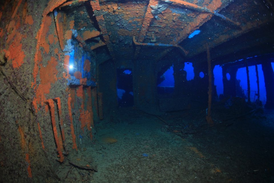 Ο «Αφρικανός Μαρκήσιος». Η γέφυρα εσωτερικά / Φωτογραφία ΑΠΕ-ΜΠΕ