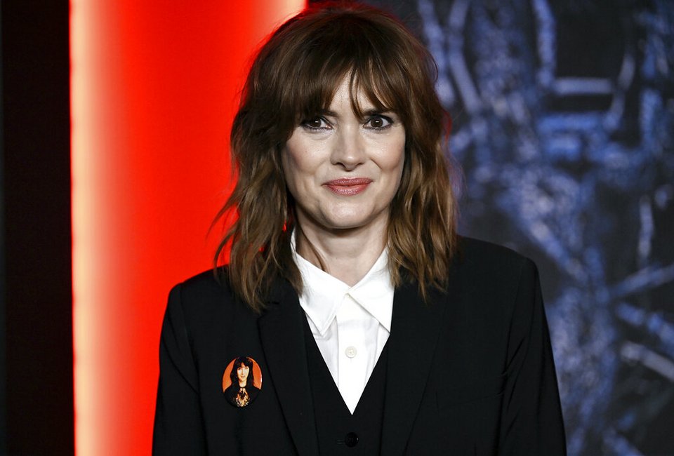 Η Winona Ryder στην πρεμιέρα της τέταρτης σεζόν του "Stranger Things" στο Netflix Studios Brooklyn το Σάββατο 14 Μαΐου 2022, στη Νέα Υόρκη