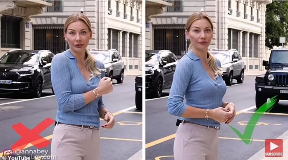 Η Άννα επεσήμανε τη σημασία της τοποθέτησης των χεριών σας σε κολακευτική θέσ