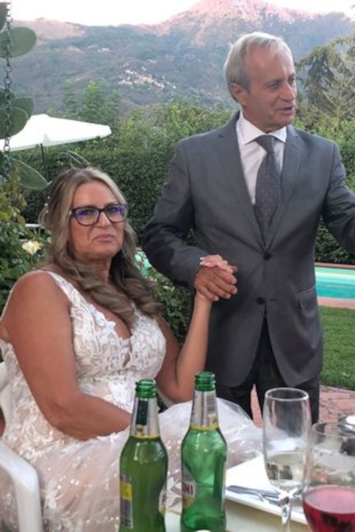 Η νύφη με τον πατέρα της, Εμίλιο ντι Τζόβινε, φωτογραφία: Facebook