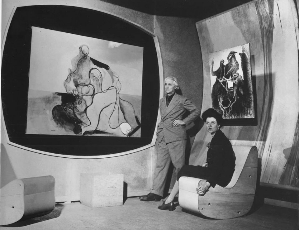 O Mαξ Ερνστ με την Πέγκι Γκουγκενχάιμ όταν ήταν παντρεμένοι