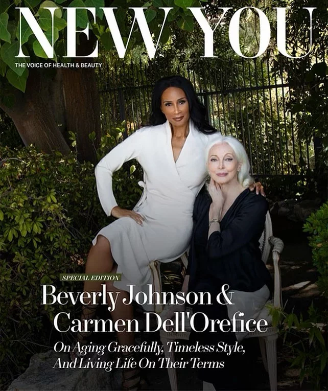 Το εξώφυλλο του περιοδικού New You με τις Κάρμεν ντελ Ορεφίτσε και Μπέβερλι Τζόνσον 