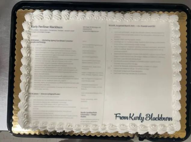 Η τούρτα με το βιογραφικό της Blackburn 
