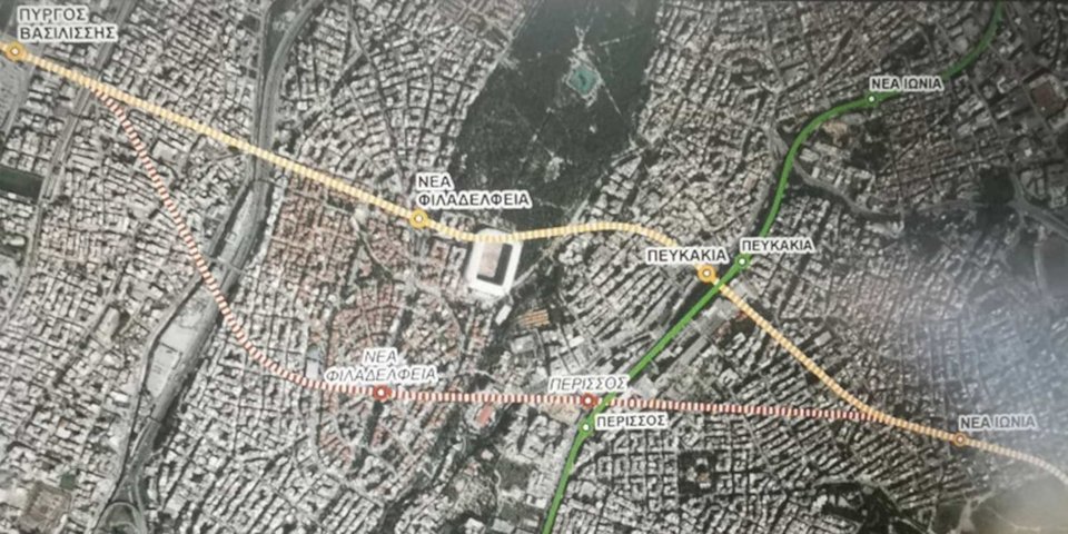 H Γραμμή 4 του Μετρό καθώς θα διασχίζει τη Νέα Φιλαδέλφεια