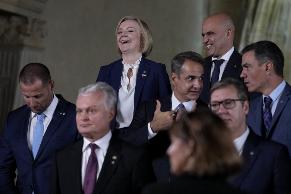 Ο Ελληνας πρωθυπουργός Κυριάκος Μητσοτάκης στην Πράγα