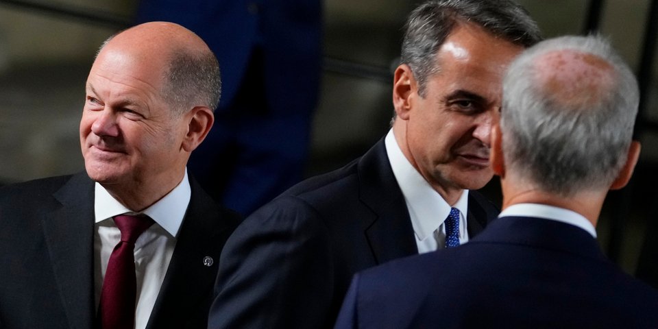 Σολτς-Μητσοτάκης στη Σύνοδο Κορυφής της Πράγας, 6.10.2022
