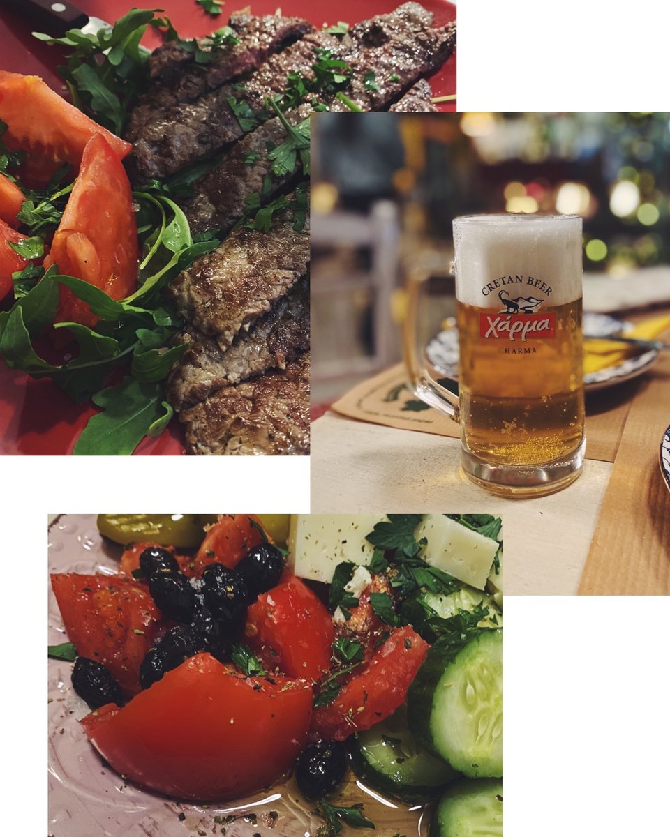 Ζουμερές ντομάτες, ελιές, αγγούρι, κρέατα και μπύρα: όλα έρχονται από την Κρήτη, από μικρούς παραγωγούς που επενδύουν στην αγνή πρώτη ύλη. 