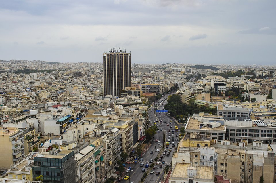 Η Λεωφόρος Κηφισίας στο ύψος των Αμπελοκήπων, από ψηλά / Φωτογραφία: Shutterstock