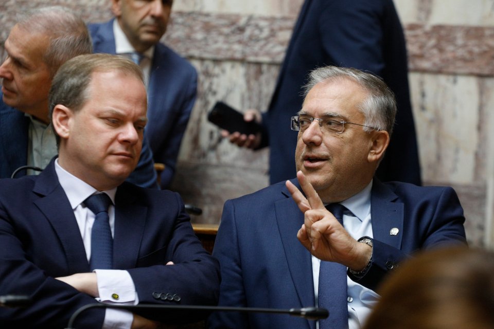 Kώστας Αχ. Καραμανλής και Τάκης Θεοδωρικάκος