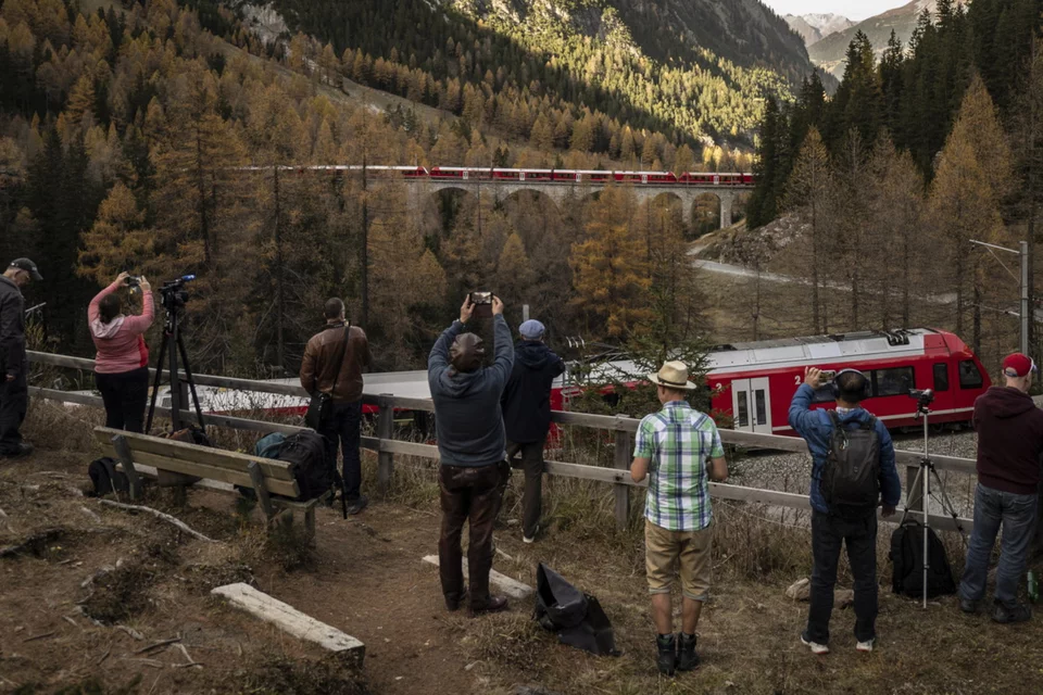 Ελβετία: Το μακρύτερο τρένο του κόσμου μήκους σχεδόν δύο χιλιομέτρων / Φωτογραφία: ΑΠΕ