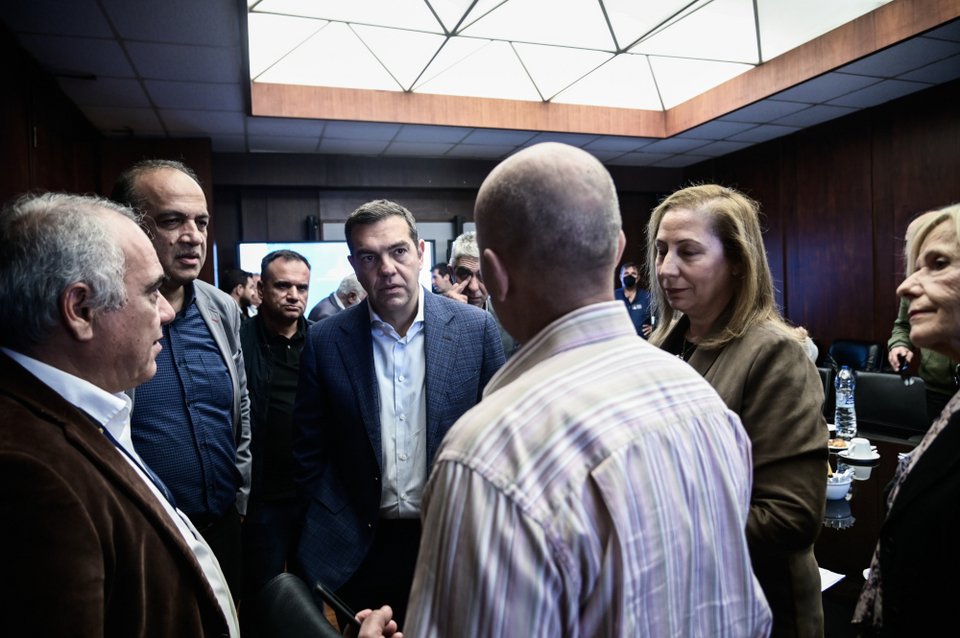 Επίσκεψη του Αλέξη Τσίπρα στην ΕΑΒ / EUROKINISSI