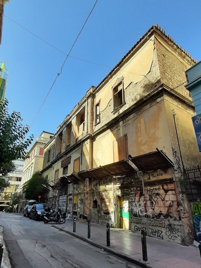 Βορειοδυτική άποψη του κτιρίου στη Φειδίου