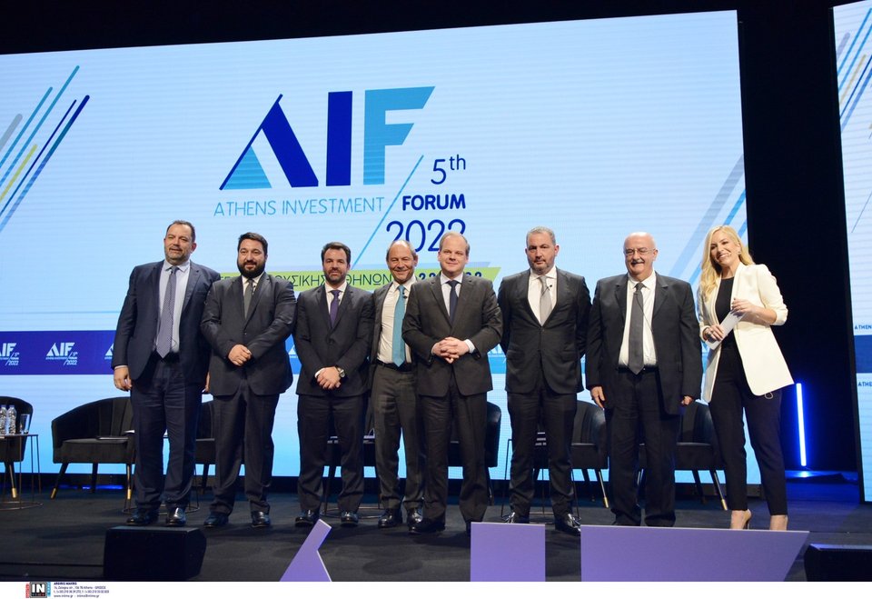Ο υπουργός Υποδομών και Μεταφορών Κώστας Καραμανλής στο «Athens Investment Forum» / Φωτογραφία: Intime