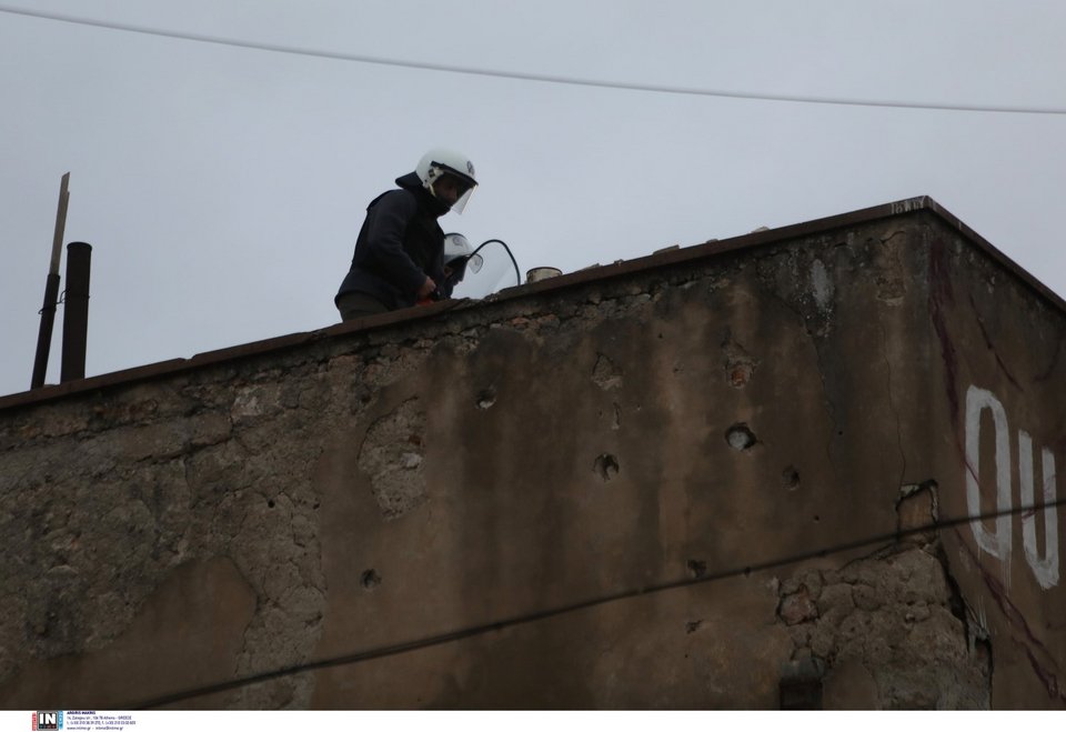 Ένταση στα προσφυγικά της Λ. Αλεξάνδρας / Φωτογραφία: Intime