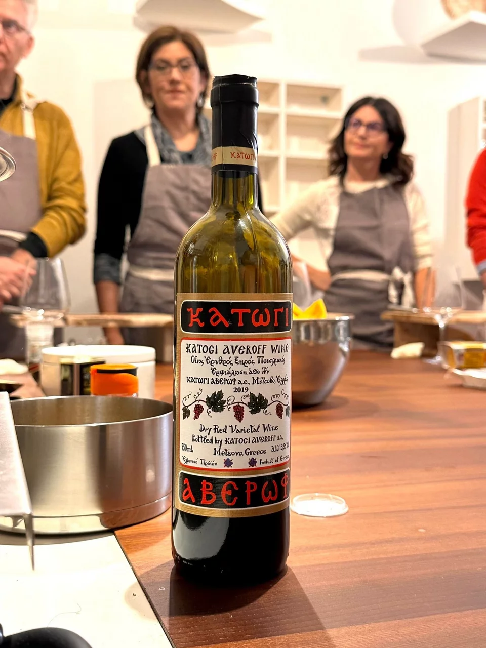Η βραδιά κύλησε με ελληνικό κρασί από το Μέτσοβο