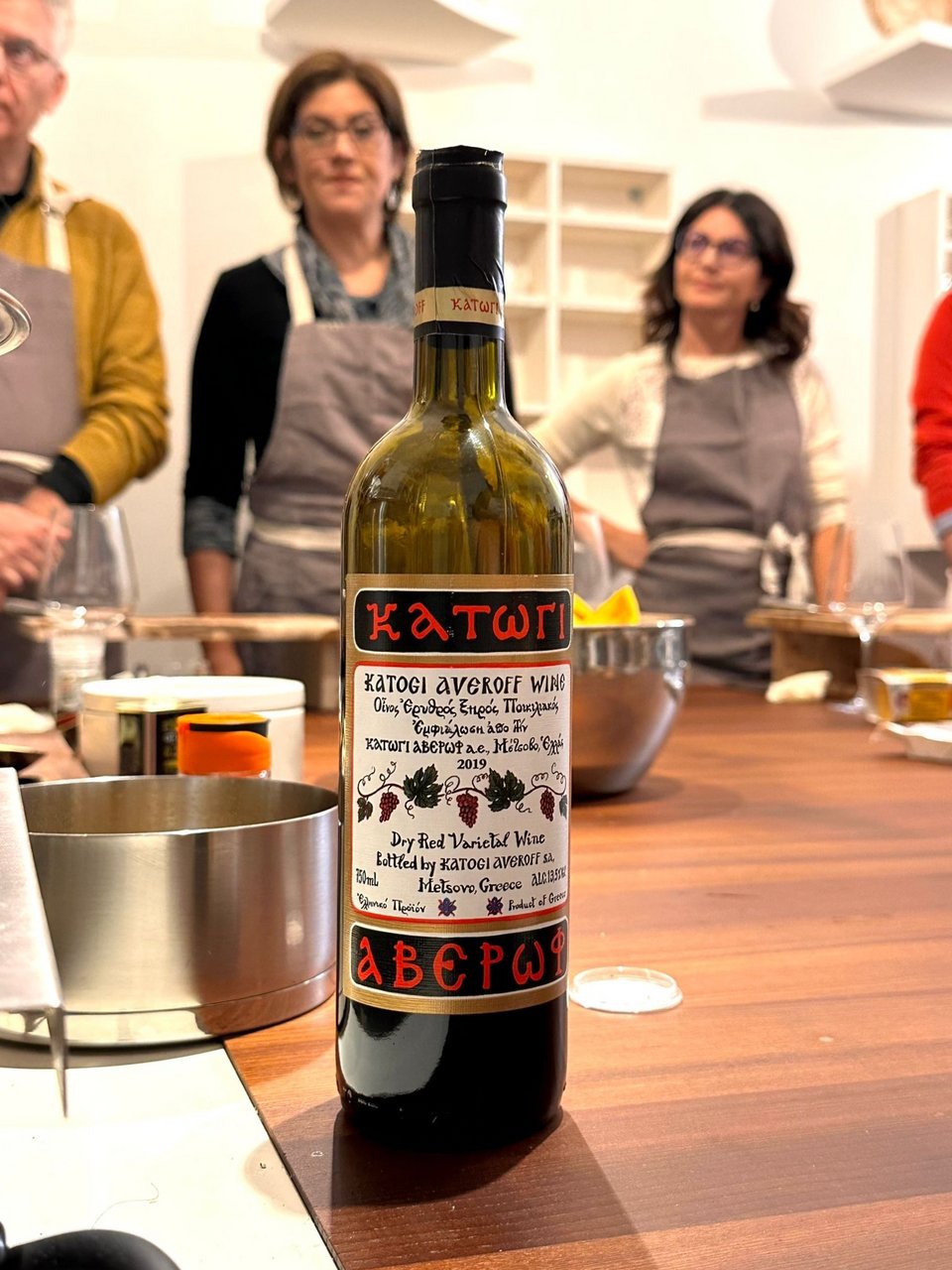 Η βραδιά κύλησε με ελληνικό κρασί από το Μέτσοβο