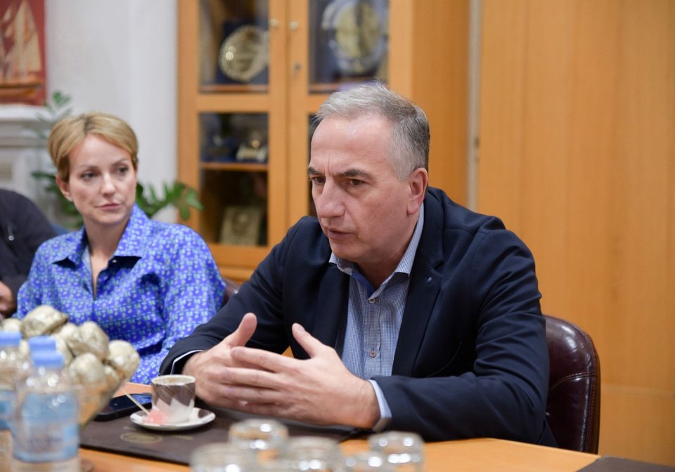 Ο υφυπουργός Εσωτερικών, αρμόδιος για θέματα Μακεδονίας-Θράκης Σταύρος Καλαφάτης