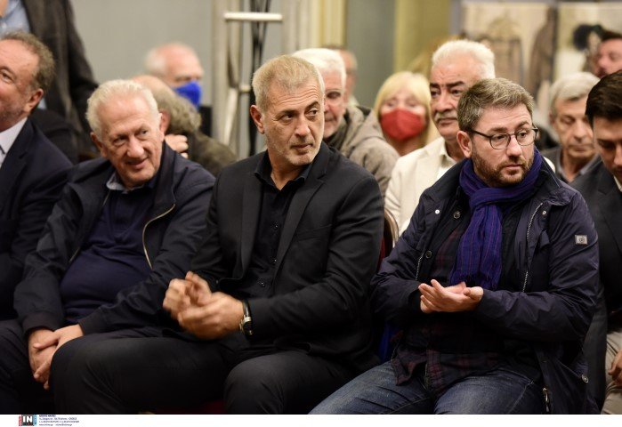 Κ. Σκανδαλίδης. Γ. Μώραλης, Νίκος Ανδρουλάκης - Φωτογραφία: Intimenews/ΓΕΩΡΓΙΟΥ ΝΙΚΟΛΑΣ