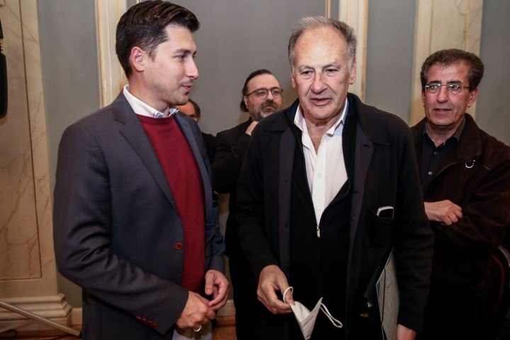 ΠΑύλος Χρηστίδης και Κώστας Σκανδαλίδης -Φωτογραφία: ΓΙΑΝΝΗΣ ΠΑΝΑΓΟΠΟΥΛΟΣ/EUROKINISSI