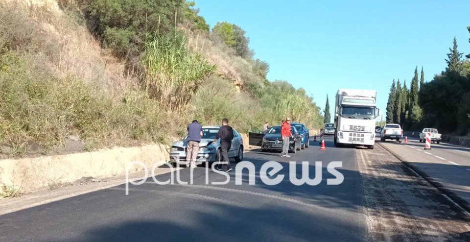 Καραμπόλα στην Πατρών-Πύργου / patrisnews.gr