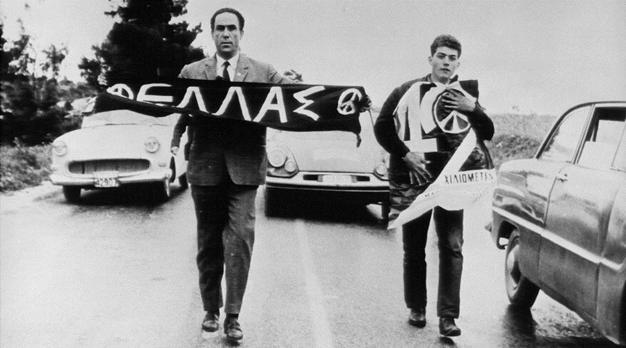 Γρηγόρης Λαμπράκης, 21 Απριλίου 1963, πορεία Ειρήνης από τον Μαραθώνα προς την Αθήνα