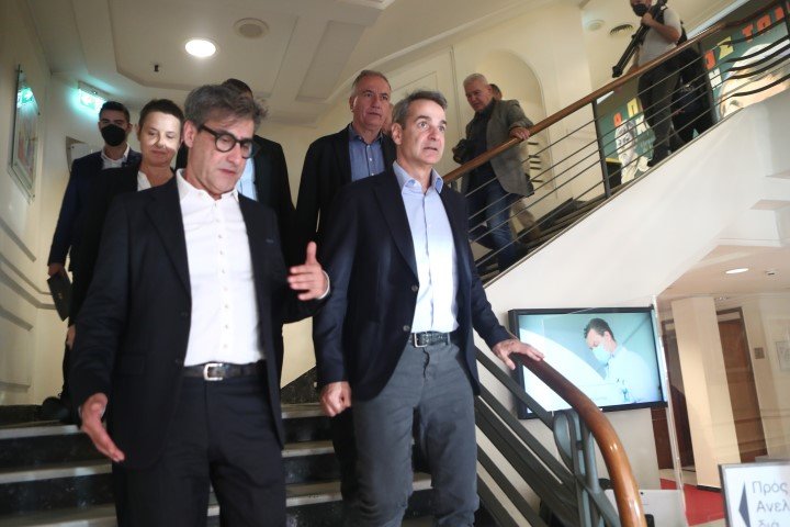 Ο Κυριάκος Μητσοτάκης στο Φεστιβάλ Κινηματογράφου Θεσσαλονίκης Φωτογραφία: ΜΟΤΙΟΝΤΕΑΜ/ΒΑΣΙΛΗΣ ΒΕΡΒΕΡΙΔΗΣ
