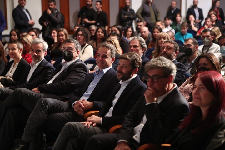 Ο Κυριάκος Μητσοτάκης στο Φεστιβάλ Κινηματογράφου Θεσσαλονίκης Φωτογραφία: ΜΟΤΙΟΝΤΕΑΜ/ΒΑΣΙΛΗΣ ΒΕΡΒΕΡΙΔΗΣ