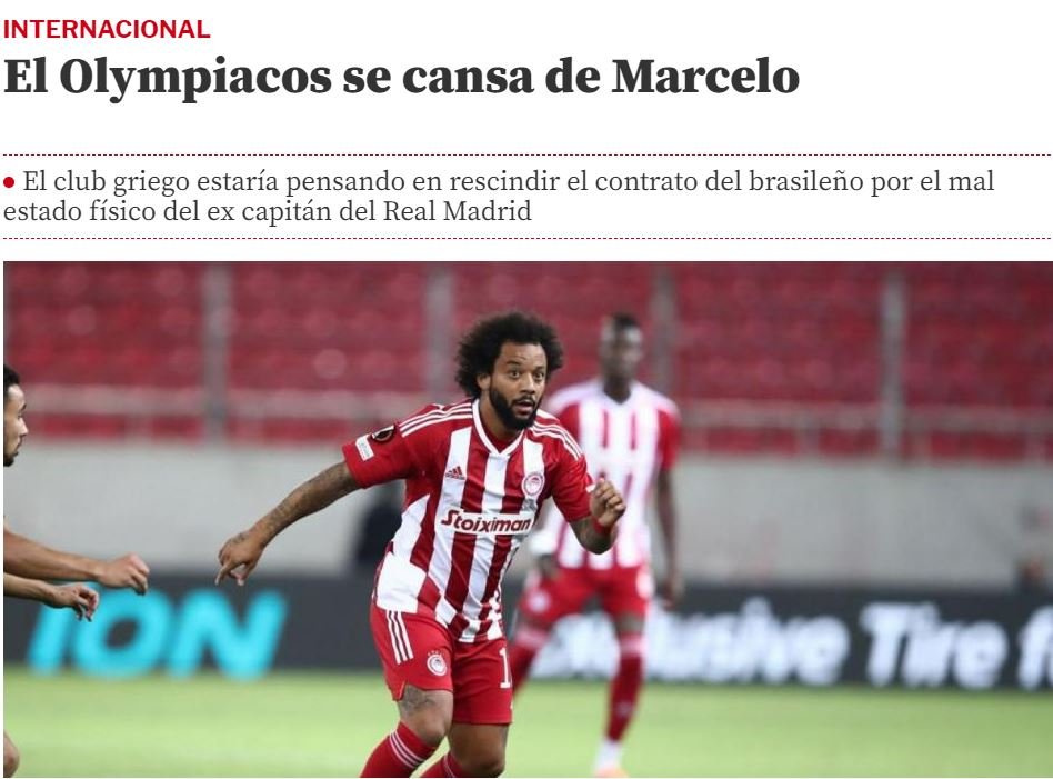Το δημοσίευμα της Mundo Deportivo για τον Μαρσέλο του Ολυμπιακού