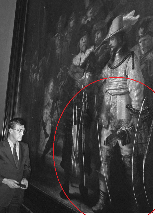 Το τραύμα του 1975 στον πίνακα του Ρέμπραντ που χρειάστηκαν χρόνια για να επιδιορθωθεί.