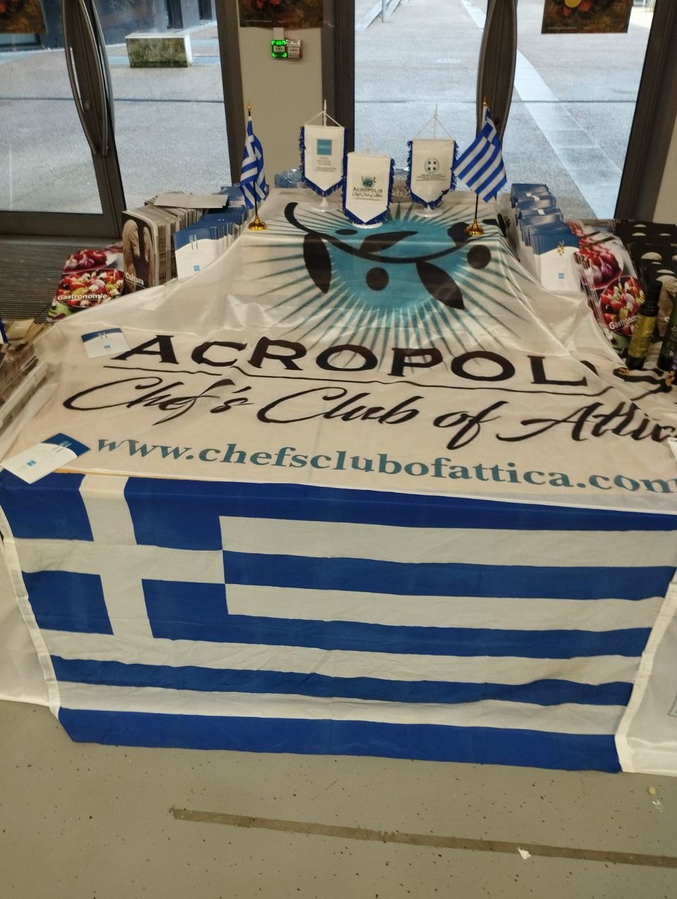 το περίπτερο της Λέσχης Αρχιμαγείρων Αττικής Ακρόπολις