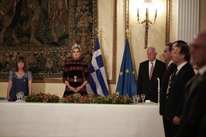 Η ΠτΔ Κ. Σακελλαροπούλου και η Βασίλισσα της Ολλανδίας / Φωτογραφία: Menelaos Myrillas / SOOC