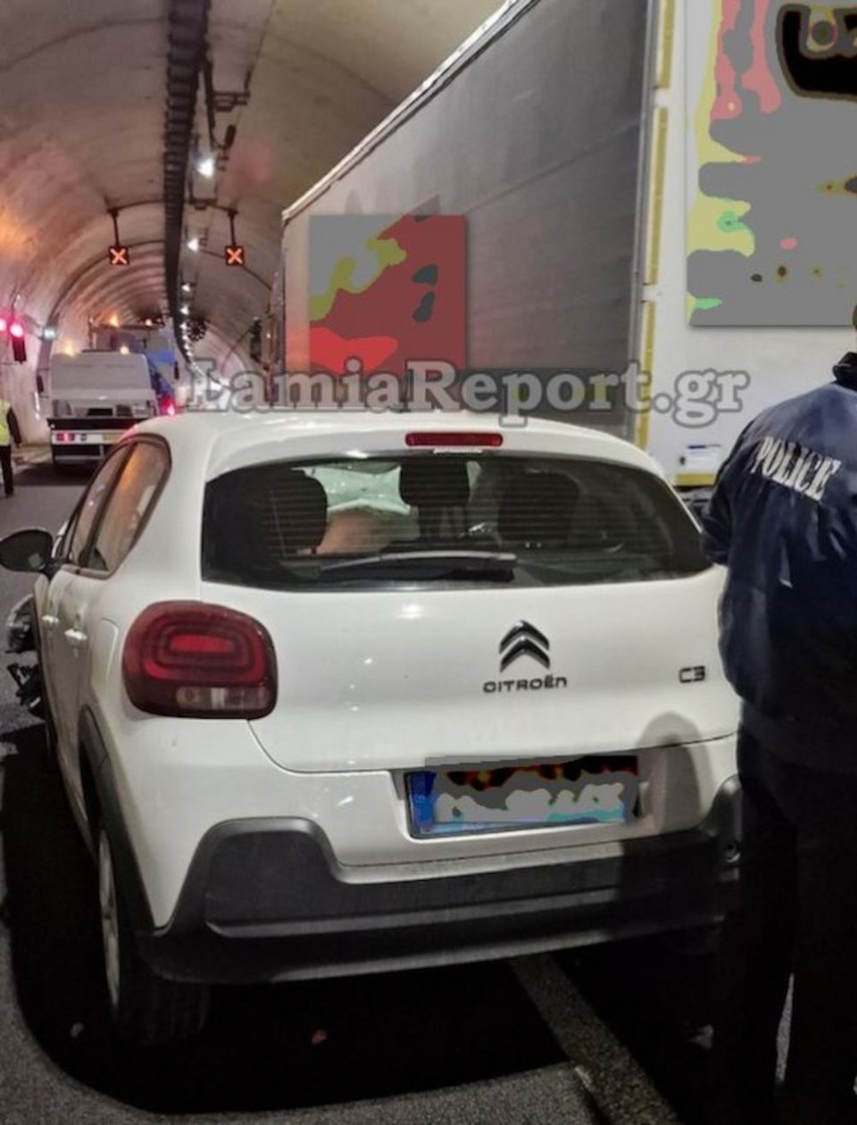 Τροχαίο στη σήραγγα της Στυλίδας / lamiareport.gr