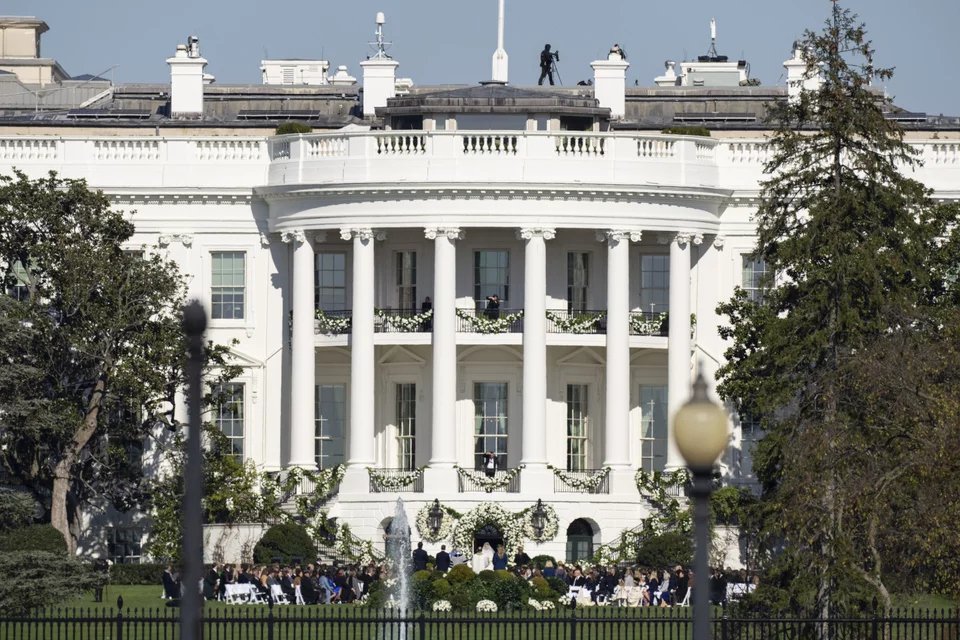 Η γαμήλια τελετή στο South Lawn του Λευκού Οίκου