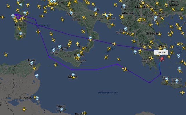 Η επιστροφή στην Αθήνα της πτήσης ΕΚ 209