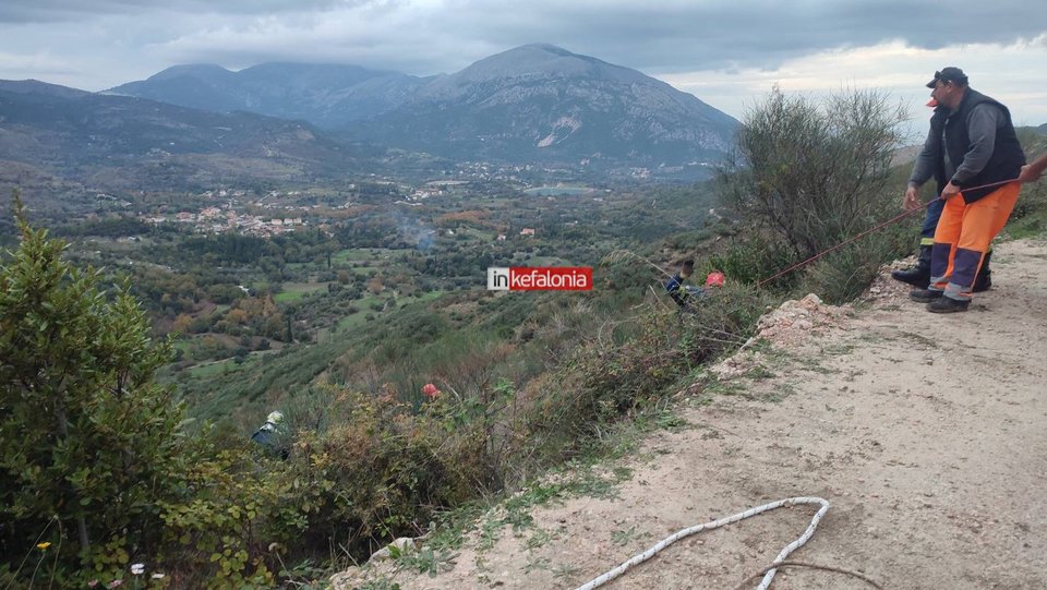 Κεφαλονιά: Το σημείο του δυστυχήματος  