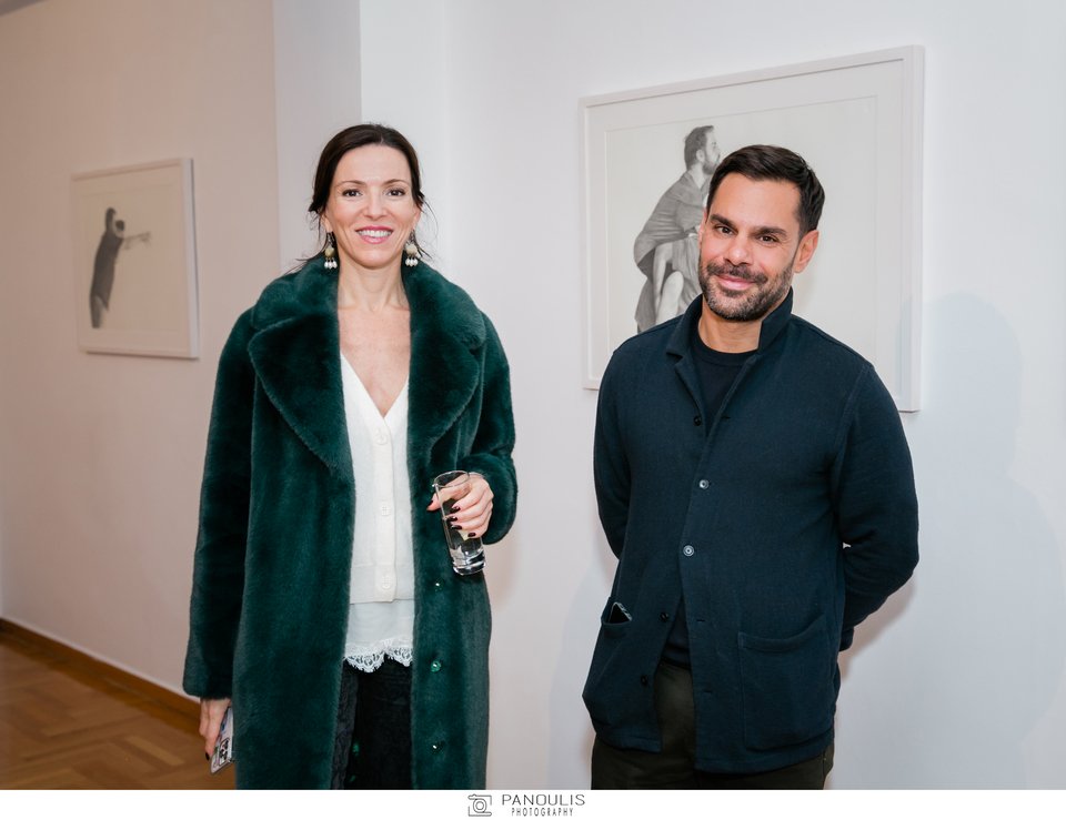 Η ζωγράφος Στέλλα Καπεζάνου και ο Αλέξανδρος Κασσανδρινός