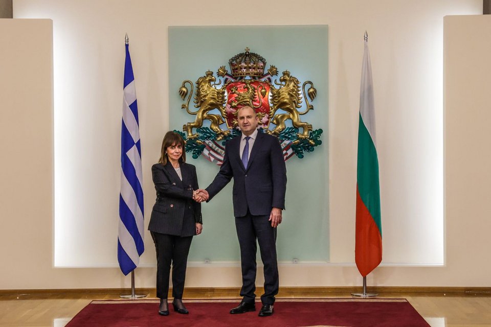 Η ΠτΔ Κατερίνα Σακελλαροπούλου στη Βουλγαρία / Φωτογραφία: INTIME