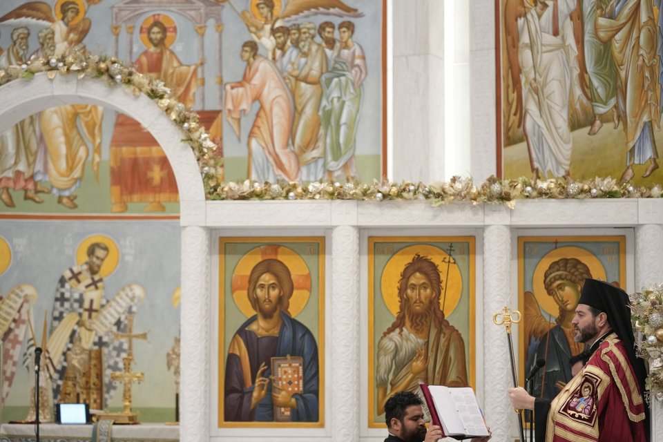 Στιγμιότυπα από τον πανηγυρικό εσπερινό στον ιερό ναό του Αγίου Νικολάου στο Σημείο Μηδέν της Νέας Υόρκης