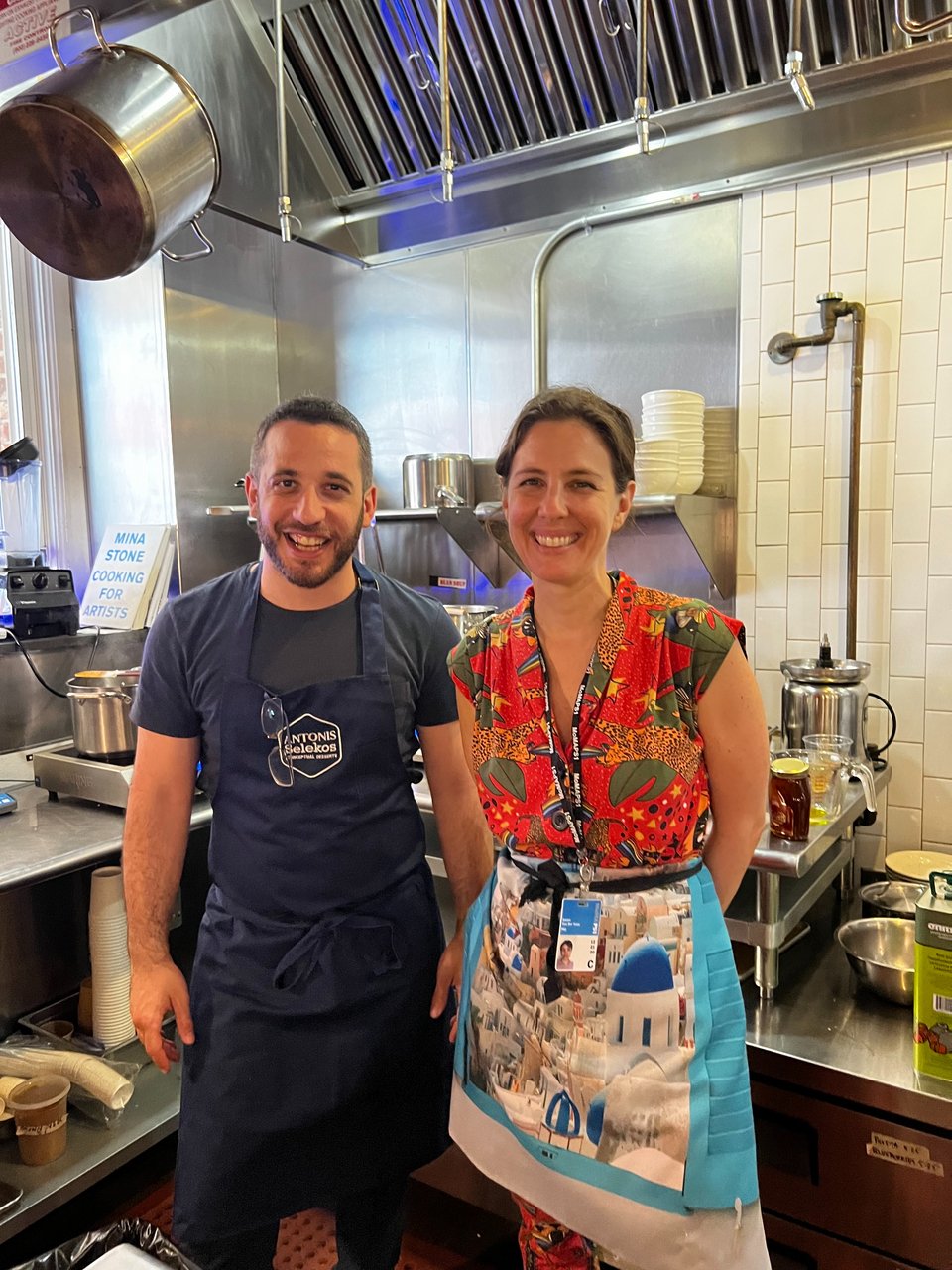 O pastry chef Αντώνης Σελέκος στο εστιατόριο της Ελληνοαμερικανής Mina Stone στο MoΜΑ PS1.